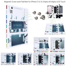 For Iphone 5 5s 6 6s Plus Magnetic Screw Chart Mat Repair