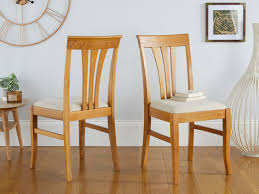 Solid oak dining room set table 42 diameter and 28 1/2 tall includes: Victoria Solid Oak Chair Fabric Linen Seat Pad