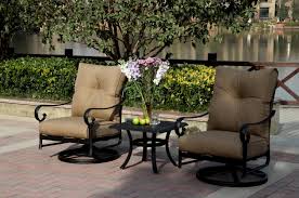 Set the mood with comfortable reed outdoor swivel patio chair with cushions for your outside space. Patio Furniture Cast Aluminum Rocker Set Swivel 3pc Santa Anita