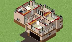 There is often a living wing and a sleeping wing, but many recent designs place the master suite on one end and the family bedrooms on the other so they are buffered by the living large ranch plans. 3 Bedroom House Plan South African Home Designs Nethouseplansnethouseplans