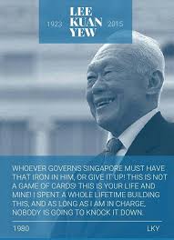 Singapore Founding Prime Minister Mr Lee Kuan Yew