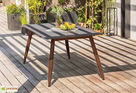 Table De Jardin Scandi Aluminium Et Verre 160 X 90 Cm Table De Jardin Table De Jardin Pliante Table Jardin Metal