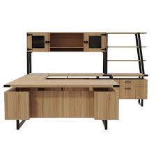 Bush furniture cabot l shaped computer desk in espresso oak. Mirella Mr1 U Shaped Desk With Hutch And Lateral File