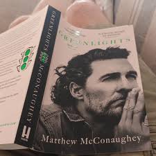 Interrupting 'The Great Leveler' for a bit of lighter reading while we are  away and so diving into Matthew McConaughey 'Greenlights' which is a memoir  of sorts... #whatiamreading #Greenlights #MatthewMcConaughey #book  #alrightalrightalright