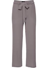 Das passende denimkleid und sandalen machen den sommerlook perfekt. Leicht Fliessende Hose Aus Semi Transparenter Ware Mauvegrau