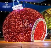 China Factory Christmas Supply Giant Motif Lighting Arch Balls Sculpture for Christmas Ornaments Customized Artificial Lights