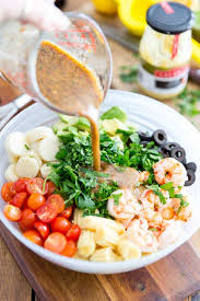 1 box elbow macaroni, cooked, drained & cooled. Simple Cold Shrimp Salad The Healthy Foodie