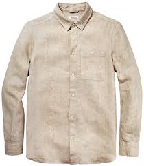 Men linen shirt, Natural | Manufactum