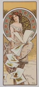 Champenois Calendar Alphonse Mucha Rue Royale Fine Art Mucha Art Art Nouveau Illustration Alphonse Mucha Art
