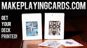 Create your playing cards from scratch in a computer program. Deck Review Makeplayingcards Com Make Your Own Deck Of Cards Youtube