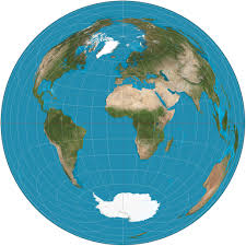Image result for azimuthal equidistant map