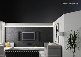 Spanndecke Wohnzimmer Schwarz Matt Ciling Spanndecken Schwarze Decke Haus Deko
