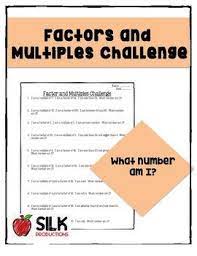 Students Use Their Knowledge Of Factors And Multiples To Solve 10 Challenging Riddles Factors And Multiples Challenging Riddles Challenges