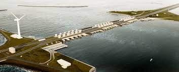De afsluitdijk is een fundamenteel onderdeel van de grotere zuiderzeewerken , die de zuiderzee , een zoutwaterinlaat van de noordzee. Afsluitdijk Weer Stormproof Bam Infra Nederland