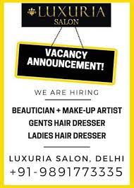 A hair salon is a place where one goes to get their hair done so that it can look beautiful and attractive. Salon Job Delhi Ncr Posts Facebook