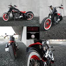 Black, white and red patterned pumpkins and matching witches' legs in a cauldron are amazing for halloween decor. Softail Bobber Red Wheels Ww Softail Bobber Softail Bobber