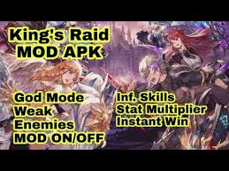 Use diverse hero & skill compositions to defeat the enemy! King S Raid Ver 3 92 14 Mod Apk Inf Skills Stat Multiplier Instant Win God Mode Weak Enemies Youtube