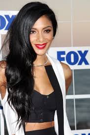 Nicole scherzinger chopped her famously long hair into a sleek bob for winter this link is to an external site that may or may not meet accessibility guidelines. Nicole Scherzinger Wavy Black Faux Sidecut Long Layers Side Part Hairstyle Steal Her Style