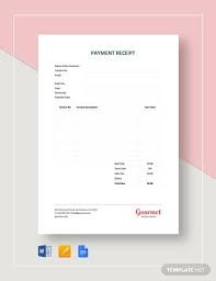 Payment Receipt Template Word Excel Google Docs Apple Pages Google Sheets Apple Numbers Receipt Template Invoice Design Words