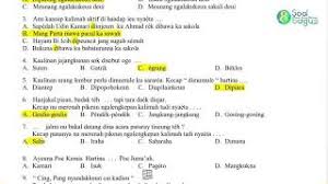 Soal soal pts sd/ mi kelas 1 2 3 4 5 6 semester 1 th. Soal Pts B Sunda Kelas 5 Semester 1 Th 2020 Youtube