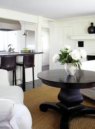 New england style, solid design. Pedestal Coffee Table Cottage Living Room New England Home