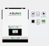SUNEX Inverter tenaga surya, gelombang sinus murni MPPT off Grid hibrida  12V 2000w 2kva 2kw