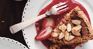 Almond Lemon Torte With Fresh Strawberries Photo Kosher Passover Desserts Recipe Slideshow At Epicur Passover Desserts Spring Desserts Spring Recipes Dessert