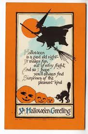 Carpenter Series 96 Ye Halloween Greeting Halloween Greetings Vintage Halloween Cards Halloween Poems