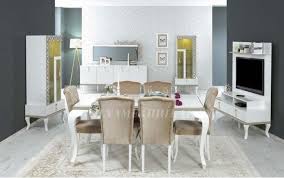 klasik tasarimin ve beyazin hakim oldugu lady yemek odasi takimi yemek odalariniza ihtisam katacak mobilya inegol mod home decor furniture home furnishings