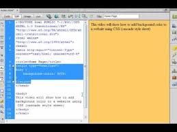 For example, the html code will set the background color for the webpage as while applying color to any page background or text, just bring up the more colors dialog and select the color you need. How To Add Background Color To A Webpage Using Internal Css Youtube