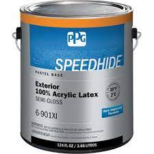 Latex paints dry quickly, imperfections caught during the process are easy to clean, and latex paint expands and contracts well with seasonal temperature changes. Pittsburgh Paints 6 901xi 01 1 Gal Speedhide Exterior Latex Semi Gloss Paint 44 Pastel Mixing Base Pack Of 4 Walmart Com Walmart Com