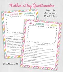 … best mom certificate all about my mom questionnaire you and me book get to know your mom questionnaire (for older children) handprint … Free Mother S Day Questionnaire Let S Diy It All With Kritsyn Merkley