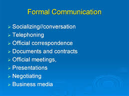 Formal Communication Online Presentation Communication Register Online