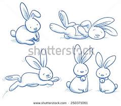 Bunny Stock Vectors Vector Clip Art Bunny Drawing Rabbit Drawing Rabbit Illustration