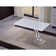 table basse relevable step en verre serigraphie blanc structure chromee 499 table basse relevable table basse table basse extensible