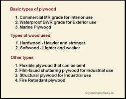 types of plywood