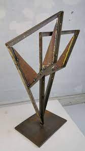 Industrial Painted Metal Abstract Sculpture John Metzan 1stdibs Com Welding Art Metal Art Projects Scrap Metal Art