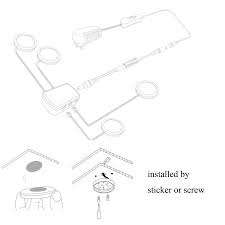 Aiboo Led Under Cabinet Lighting 4pcs Led Puck Llights With Wireless R
