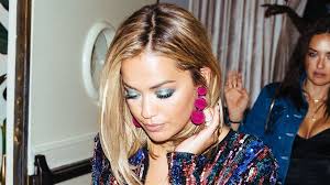 15 of rita ora's coolest hairstyles. Rita Ora Takes A Bolt Of Blue Eyeshadow For A Test Drive And Wins Vogue