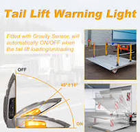 Tail lift safety warning light, Amber LED Light with Gravity ...