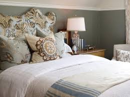 Blue Bedroom With Curving Floral Headboard Beautiful Bedroom Furniture Blue Bedroom Modern Platform Bed