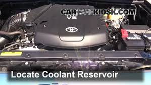 Water is used to transfer heat while ethylene glycol is used to lower the crisp point of the liquid. Coolant Level Check 2005 2015 Tacoma 2013 Toyota Tacoma 4 0l V6 Crew Cab Pickup