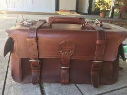 Saddleback Leather Side Pocket Duffel Bag Chestnut Excellent Condition Saddleback Leather Bags Duffel Bag