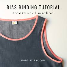 This video will take you step by step through sewing the neckband and attaching it to the shirt and has lots of tips and tricks and recommendations. Bias Binding Tutorial Traditional Method Made By Rae