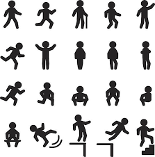 Black And White Icons People People Actions Icon Set Vector Icon Set Epss10 Action Icon Icon Set Vector Icon Set