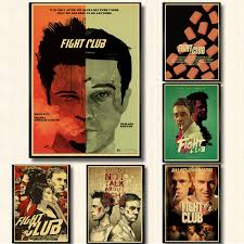 Thank you for helping me improve ! Classic Movie Fight Club Poster Kraft Paper Retro Style Wall Decoration Home Decor Wall Art Poster For Bar Home Decoration Painting Calligraphy Aliexpress