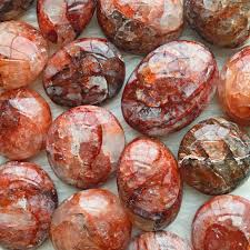 Hematoid Quartz Carries The Healing Properties Of Clear Quartz And The Grounding Properties Of Hematite To Bring You A St Stone Crystals Crystals And Gemstones