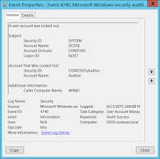 4740 S A User Account Was Locked Out Windows 10 Windows Security Microsoft Docs