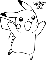 Pikachu coloring page from generation i pokemon category. Pokemon Go Coloring Pages Best Coloring Pages For Kids