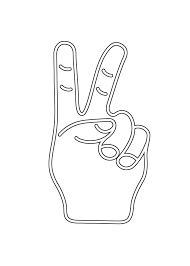 Black And White Peace Sign Hand Clipart Victory Hand Peace Minimal Design By Beli Pascale Delevaux In 2020 Minimal Design Design Art Minimalism